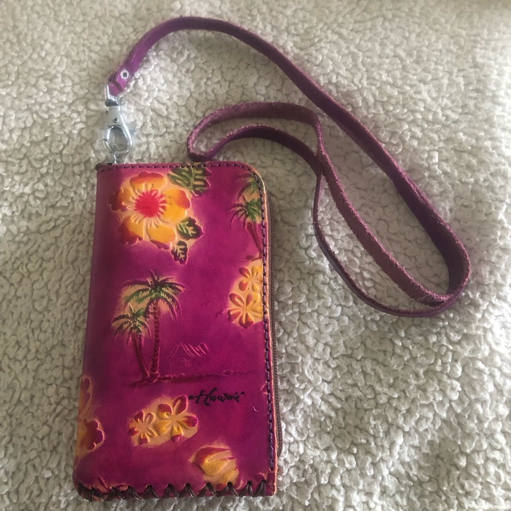 Tropical Floral Pink Mini Bag with Strap